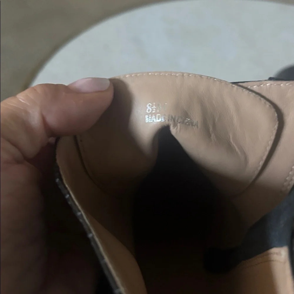 Paolo Perforated Black Wedges with White Sole - Picture 5 of 5